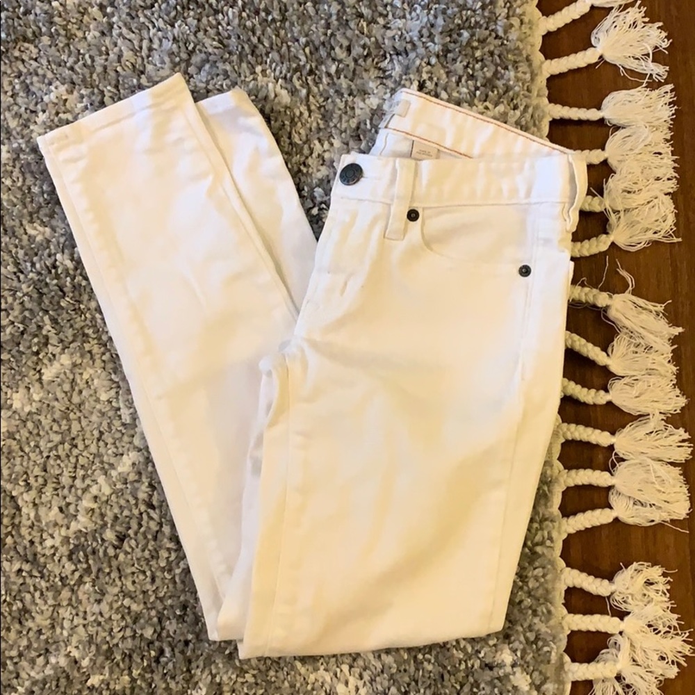 Worn 1 Time JCrew White Stretch Jeans!